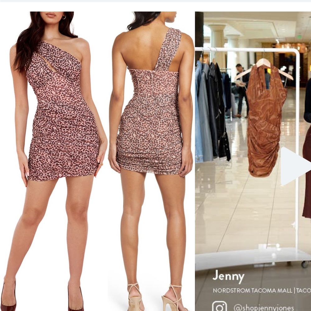House of CB animal print mini dress